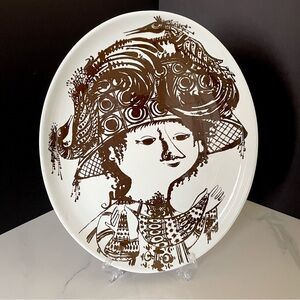 Gwendolen Fairfax Large Platter - Bjorn Wiinblad for Nymolle